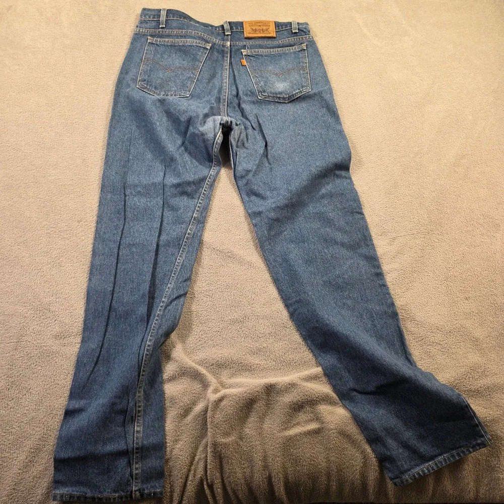 Levi's 505 Jeans Mens 36x34 (Fits 36x33) VTG Straight Orange Tab Vintage Skater